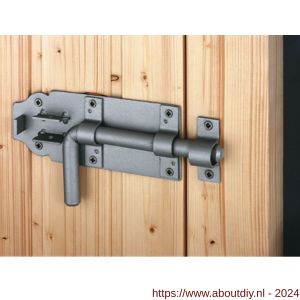 GAH Alberts boutgrendel vuurverzinkt met tegenstuk 180x230 mm - A51500562 - afbeelding 3