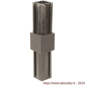 GAH Alberts XD-buisverbinder PVC zwart voor 20x20 mm - A51501480 - afbeelding 1