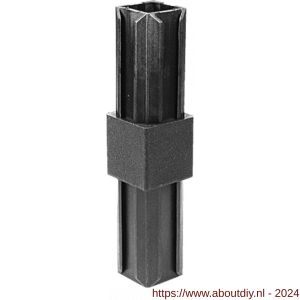 GAH Alberts XD-buisverbinder PVC zwart voor 20x20 mm - A51501480 - afbeelding 2