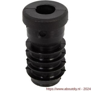 GAH Alberts schroefdraadstop PVC zwart diameter 20 mm M8 set 4 stuks - A51501788 - afbeelding 1