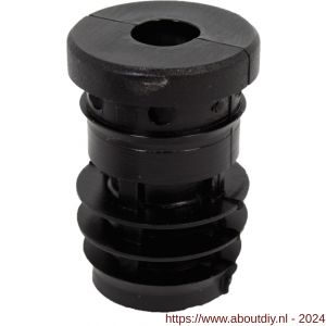 GAH Alberts schroefdraadstop PVC zwart diameter 25 mm M8 set 4 stuks - A51501789 - afbeelding 1