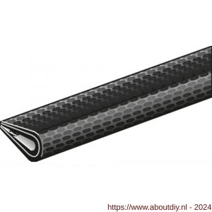 GAH Alberts kantbeschermingsprofiel PVC zwart 10x7 mm 1,5 m - A51501612 - afbeelding 1