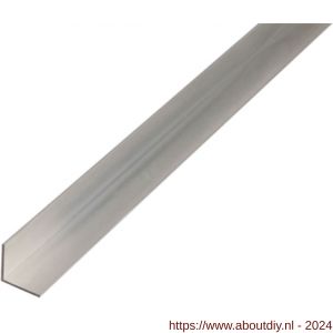GAH Alberts hoekprofiel aluminium blank 15x10x1,0 mm 2,6 m - A51500956 - afbeelding 1