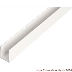 GAH Alberts U-profiel PVC wit 10x12x10x1 mm 2,6 m - A51501415 - afbeelding 1