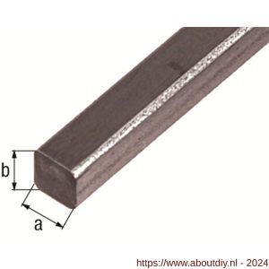 GAH Alberts vierkante stang staal ruw 6x6 mm 1 m - A51501461 - afbeelding 2