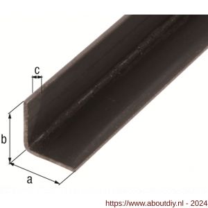 GAH Alberts hoekprofiel staal 15x15x1,2 mm 2 m - A51501140 - afbeelding 2