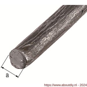GAH Alberts ronde stang glad staal ruw gezogen 8 mm 1 m - A51501997 - afbeelding 2