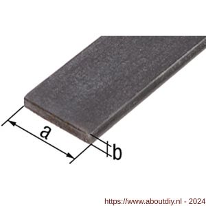 GAH Alberts platte stang staal ruw gezogen 20x2 mm 1 m - A51501994 - afbeelding 2