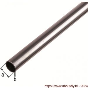 GAH Alberts ronde buis staal koudgewalst verzinkt 20x1,2 mm 1 m - A51500853 - afbeelding 2