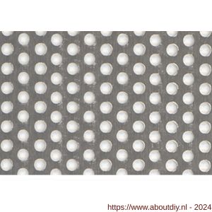 GAH Alberts geperforeerde plaat rond aluminium blank 250x500x0,8 mm - A51501670 - afbeelding 1