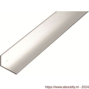 GAH Alberts hoekprofiel aluminium blank 25x15x1,5 mm 1 m - A51500987 - afbeelding 1