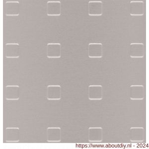 GAH Alberts structuurplaat vierkant relief aluminium zilver 250x500x1 mm - A51501711 - afbeelding 2