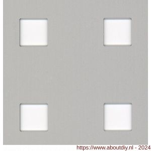GAH Alberts geperforeerde plaat vierkant aluminium zilver 300x1000x0,8 mm - A51501693 - afbeelding 1