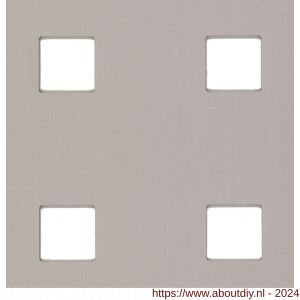 GAH Alberts geperforeerde plaat vierkant aluminium zilver 250x500x0,8 mm - A51501692 - afbeelding 2