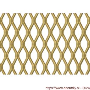 GAH Alberts metaalgaasplaat aluminium goud 300x1000x1,6 mm - A51501700 - afbeelding 1