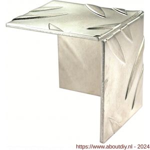 GAH Alberts hoekbeschermer profiel ribbel relief aluminium blank 23,5x23,5 mm - A51500695 - afbeelding 1