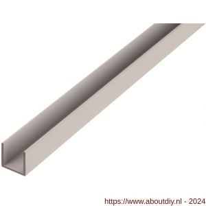 GAH Alberts U-profiel aluminium blank 25x25x25x2,0 mm 2,6 m - A51501358 - afbeelding 1