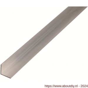 GAH Alberts hoekprofiel aluminium blank 10x10x1,0 mm 2,6 m - A51500744 - afbeelding 1