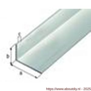 GAH Alberts hoekprofiel aluminium blank 30x20x2,0 mm 2,6 m - A51500995 - afbeelding 2