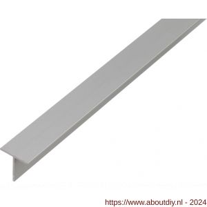 GAH Alberts T-profiel aluminium blank 35x35x3,0 mm 2,6 m - A51501318 - afbeelding 1