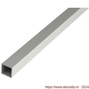 GAH Alberts vierkante buis aluminium zilver 40x40x2 mm 1 m - A51500871 - afbeelding 1