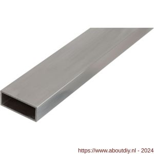 GAH Alberts rechthoekige buis aluminium zilver 50x20x2 mm 1 m - A51500854 - afbeelding 1