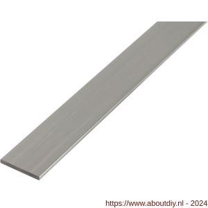 GAH Alberts platte stang aluminium zilver 50x3 mm 2 m - A51501190 - afbeelding 1