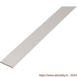 GAH Alberts platte stang aluminium zilver 60x3 mm 1 m - A51501191 - afbeelding 1