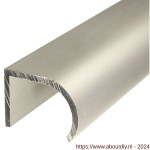 GAH Alberts greepprofiel aluminium zilver 25x19 mm 2 m - A51500678 - afbeelding 1