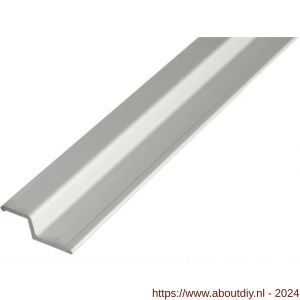 GAH Alberts greepprofiel gehoekt aluminium zilver 40x13 mm 2 m - A51501437 - afbeelding 1