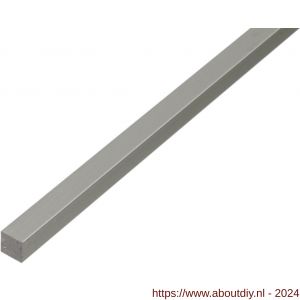 GAH Alberts vierkante stang aluminium zilver 10x10 mm 1 m - A51501454 - afbeelding 1