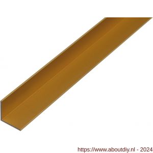 GAH Alberts hoekprofiel aluminium goud 20x20x1,5 mm 1 m - A51501074 - afbeelding 1
