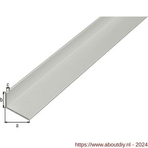 GAH Alberts hoekprofiel aluminium zilver 30x20x2 mm 2,6 m - A51501834 - afbeelding 1