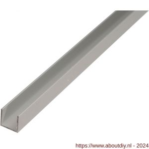 GAH Alberts U-profiel aluminium zilver 20x20x20 mm 1 m - A51501386 - afbeelding 1