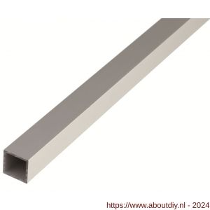 GAH Alberts vierkante buis aluminium zilver 10x10x1 mm 2 m - A51500862 - afbeelding 1
