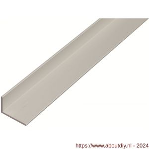 GAH Alberts hoekprofiel aluminium zilver 20x10x1,5 mm 1 m - A51501079 - afbeelding 1
