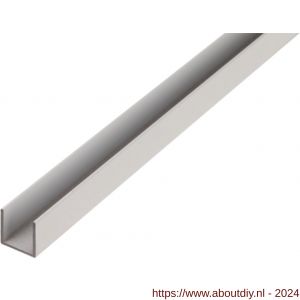 GAH Alberts U-profiel aluminium blank 10x10x10x1 mm 1 m - A51501337 - afbeelding 1