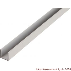 GAH Alberts U-profiel aluminium blank 8x8x8x1 mm 2 m - A51501332 - afbeelding 1