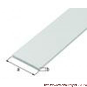 GAH Alberts platte stang PVC wit 25x2 mm 2,6 m - A51501231 - afbeelding 2