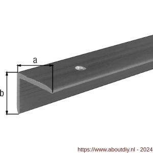 GAH Alberts trapbeschermingslijst PVC zwart 25x20x2 mm 1 m - A51501908 - afbeelding 1