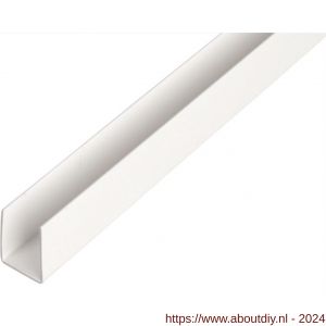 GAH Alberts U-profiel PVC wit 20x21x20x1 mm 2 m - A51501426 - afbeelding 1