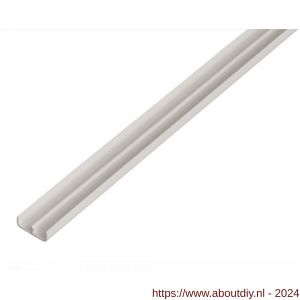 GAH Alberts geleiding railprofiel onder PVC wit 6,5 mm 2 m - A51501782 - afbeelding 1