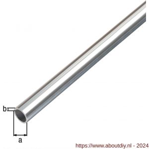 GAH Alberts ronde buis aluminium chroom 10x1 mm 2 m - A51501851 - afbeelding 1