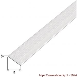 GAH Alberts platte stang zelfklevend aluminium RVS optiek licht 30x2 mm 2 m - A51501223 - afbeelding 1