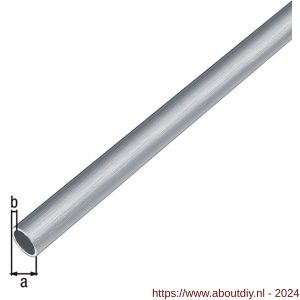 GAH Alberts ronde buis aluminium RVS optiek licht 8x1 mm 2 m - A51501856 - afbeelding 1