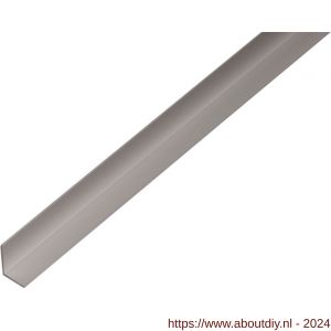 GAH Alberts hoekprofiel aluminium zilver geeloxeerd 9,5x7,5x1,5 mm 2 m - A51501097 - afbeelding 1