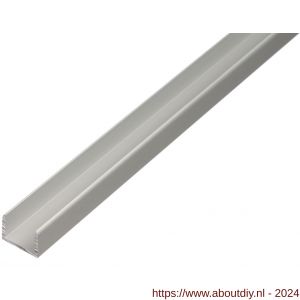GAH Alberts U-profiel zelfklevend aluminium zilver 10x8,9x10x1,5 mm 1 m - A51501397 - afbeelding 1