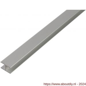 GAH Alberts H-profiel zelfklevend aluminium zilver 5,9x20x1,5 mm 1 m - A51501301 - afbeelding 1