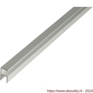 GAH Alberts hoekprofiel zelfklevend aluminium zilver 8,9x16,3x1,5 mm 2 m - A51501098 - afbeelding 1