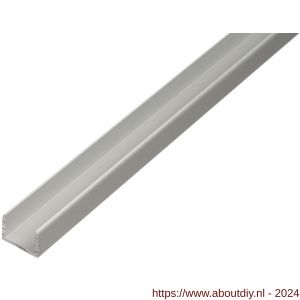 GAH Alberts U-profiel zelfklevend aluminium zilver 10x10,9x10x1,5 mm 2 m - A51501406 - afbeelding 1